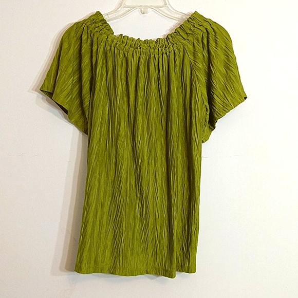 Rafaela Green Versatile Adjustable Neck Top sz XL - Picture 4 of 8